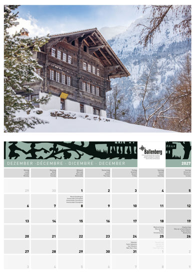Bild von Kalender 2027