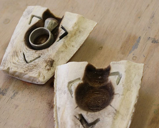 Picture of Giessen - Silbergiessen mit Sand und Sepia